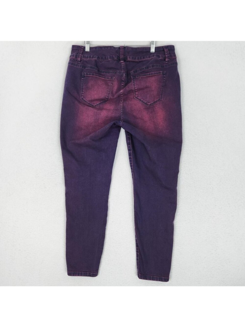 Torrid Jeans Womens 16 Purple Pink Mid Rise Skinny Stretch Casual Denim - Picture 8 of 12